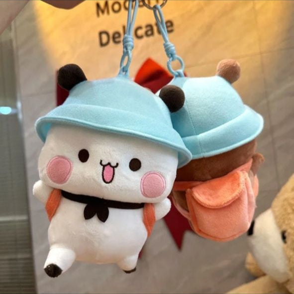 Bubu& Dudu Plush Dolls Keychain &Huggable Sizes
一二布布公仔毛绒玩偶可爱挂件&大号抱抱款