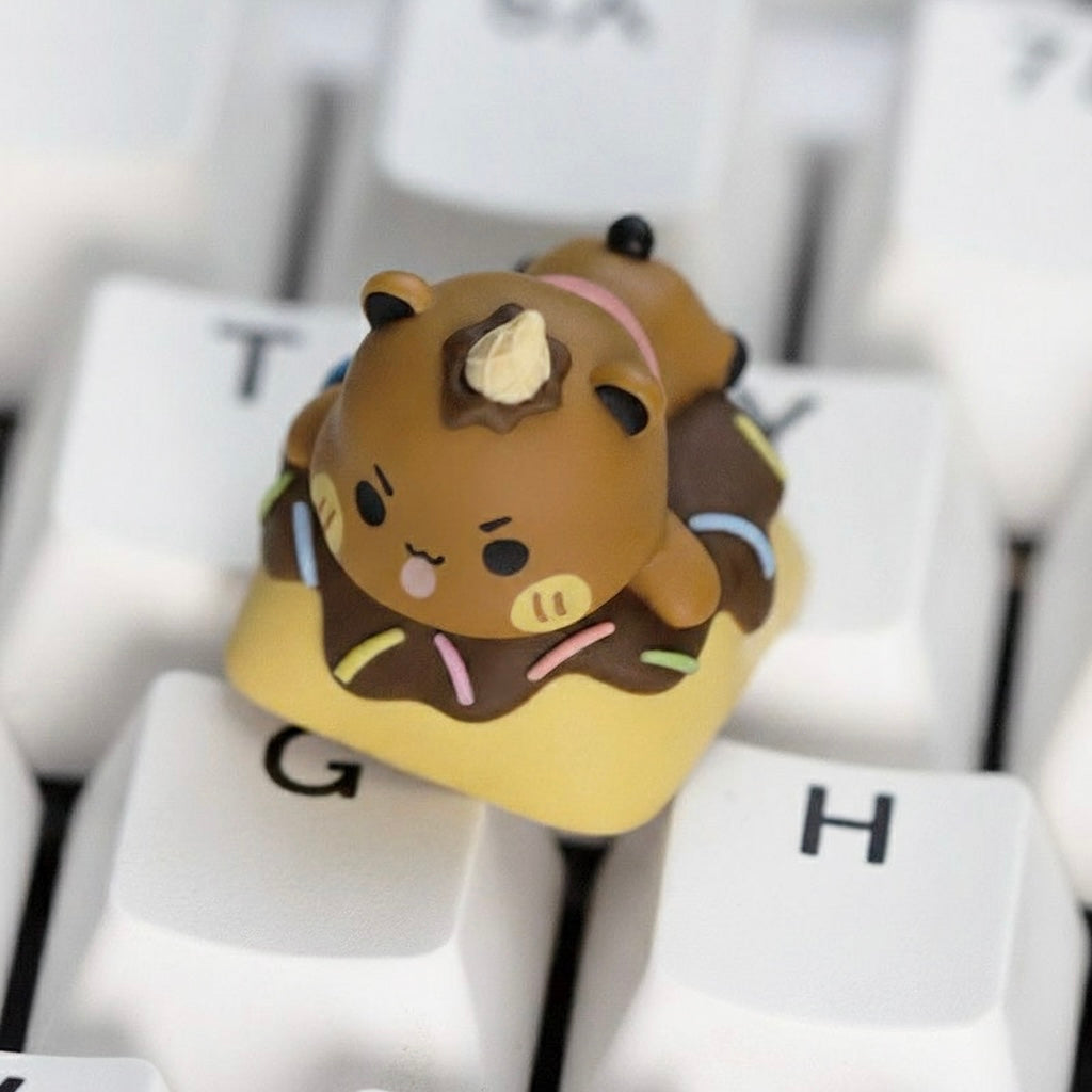 Bubu Dudu Donut Resin Keycap Cute ESC Key｜布布一二树脂甜甜圈甜甜圈键帽 ESC通用