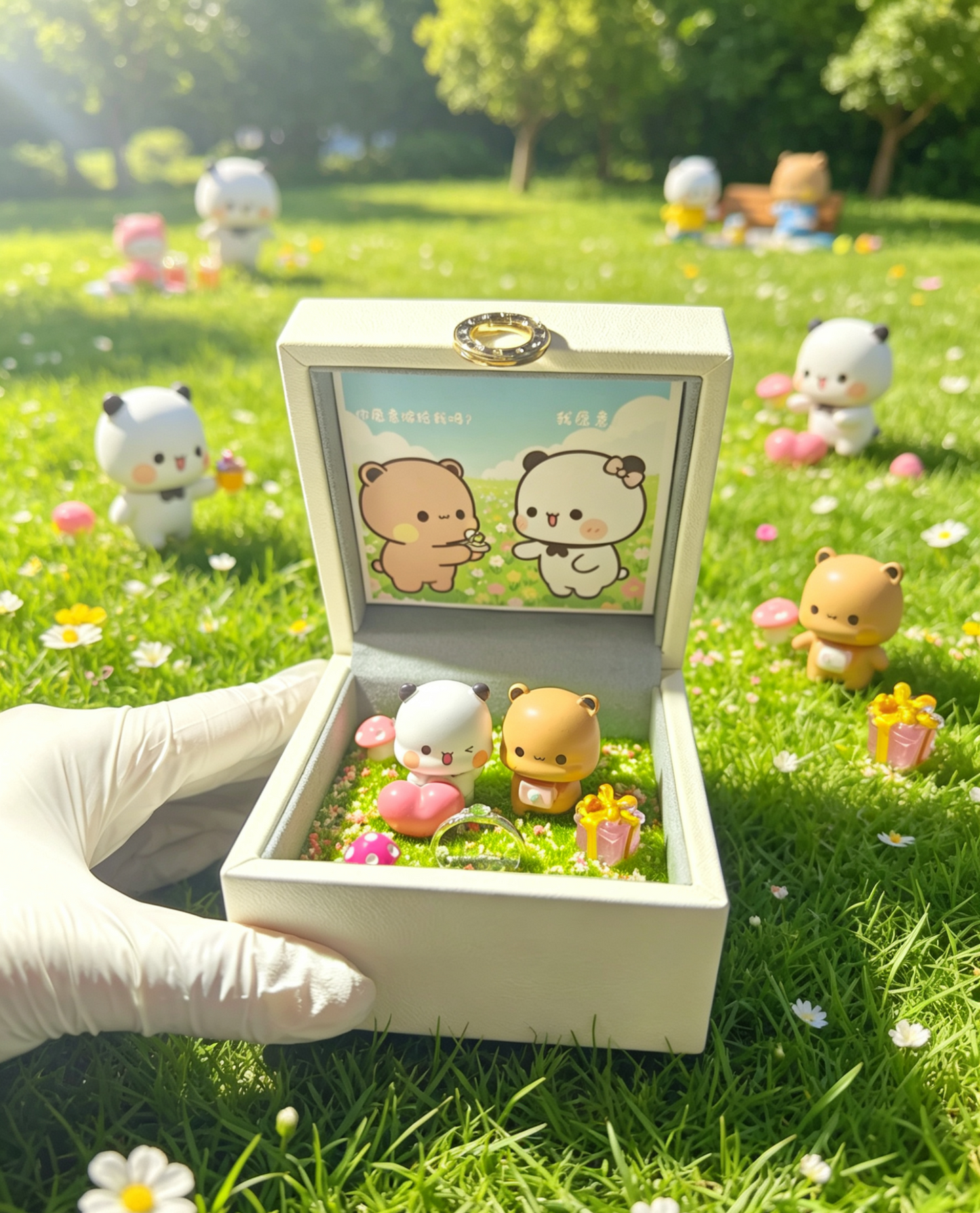 Bubu Dudu Ring Box Design | 布布一二造景求婚钻戒盒设计