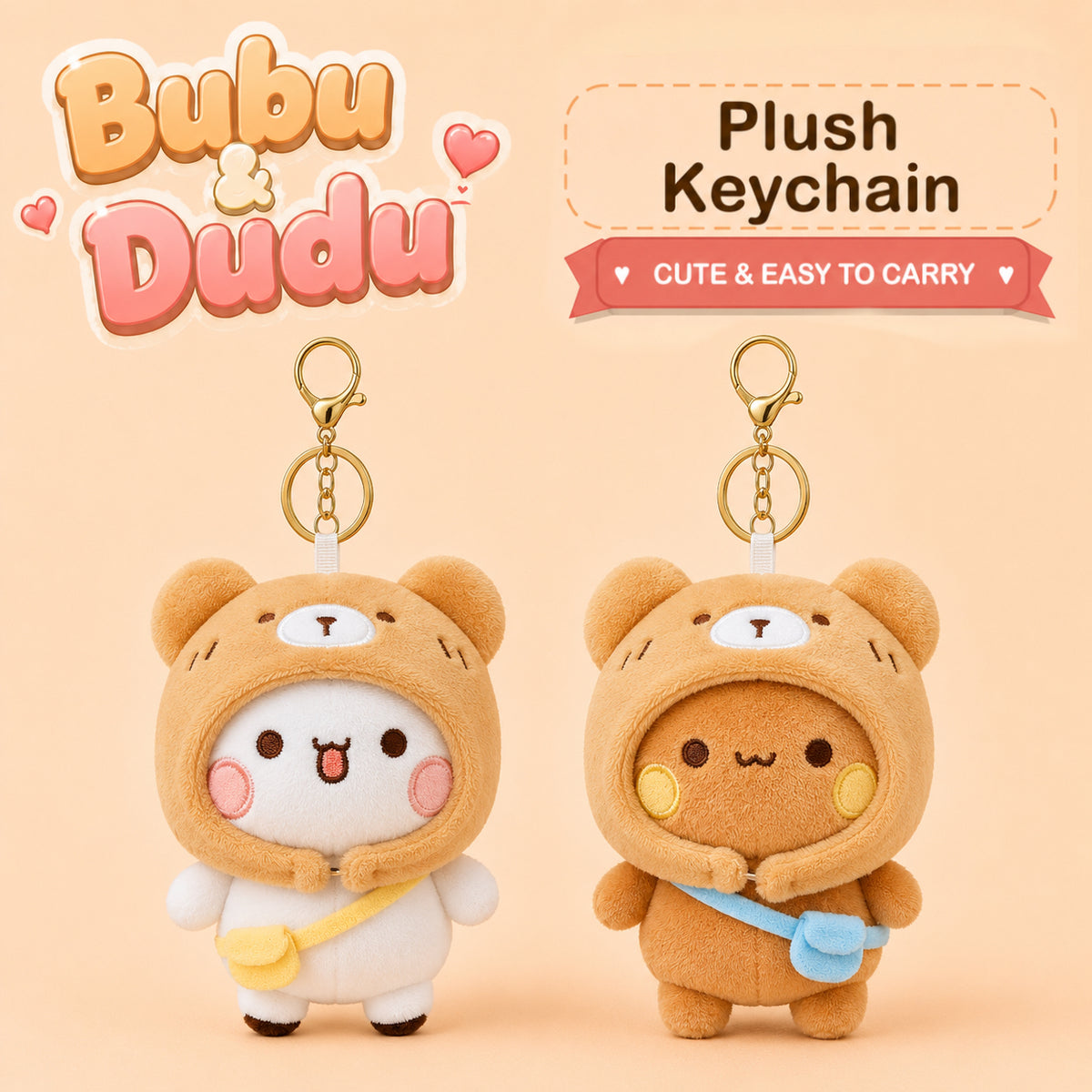 Handmade Bubu Dudu 12cm Plush Keychain