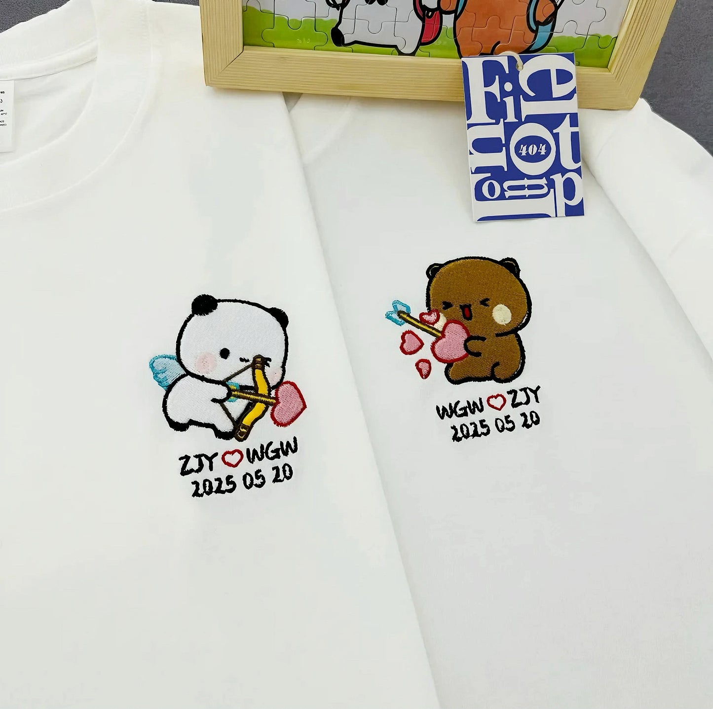 Bubu&Dudu Custom T shirt
定制布布一二刺绣/印花上衣