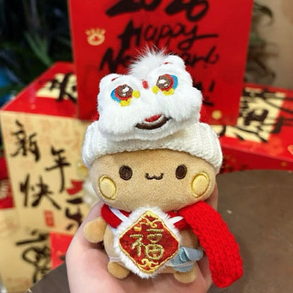 Handmade Bubu Dudu Lunar New Year 10cm Plush Keychain