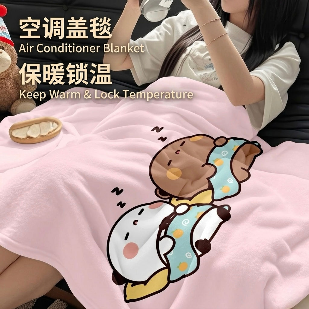 Bubu Dudu Flannel Blanket | 一二布布法兰绒毛毯被