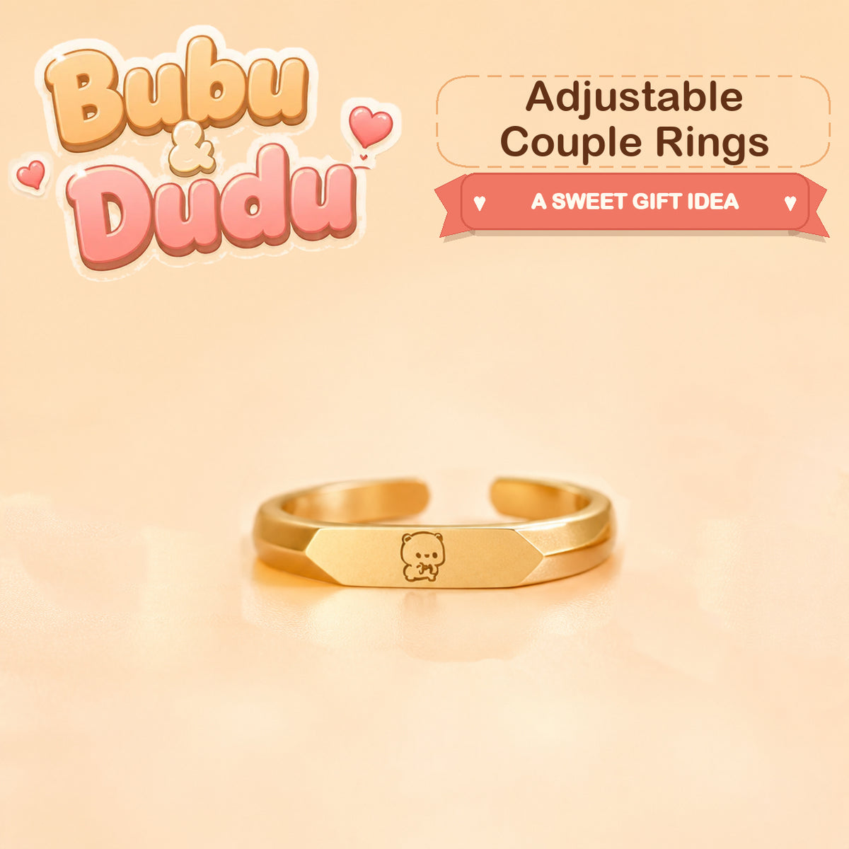 Bubu Dudu Adjustable Couple Rings detail image 2
