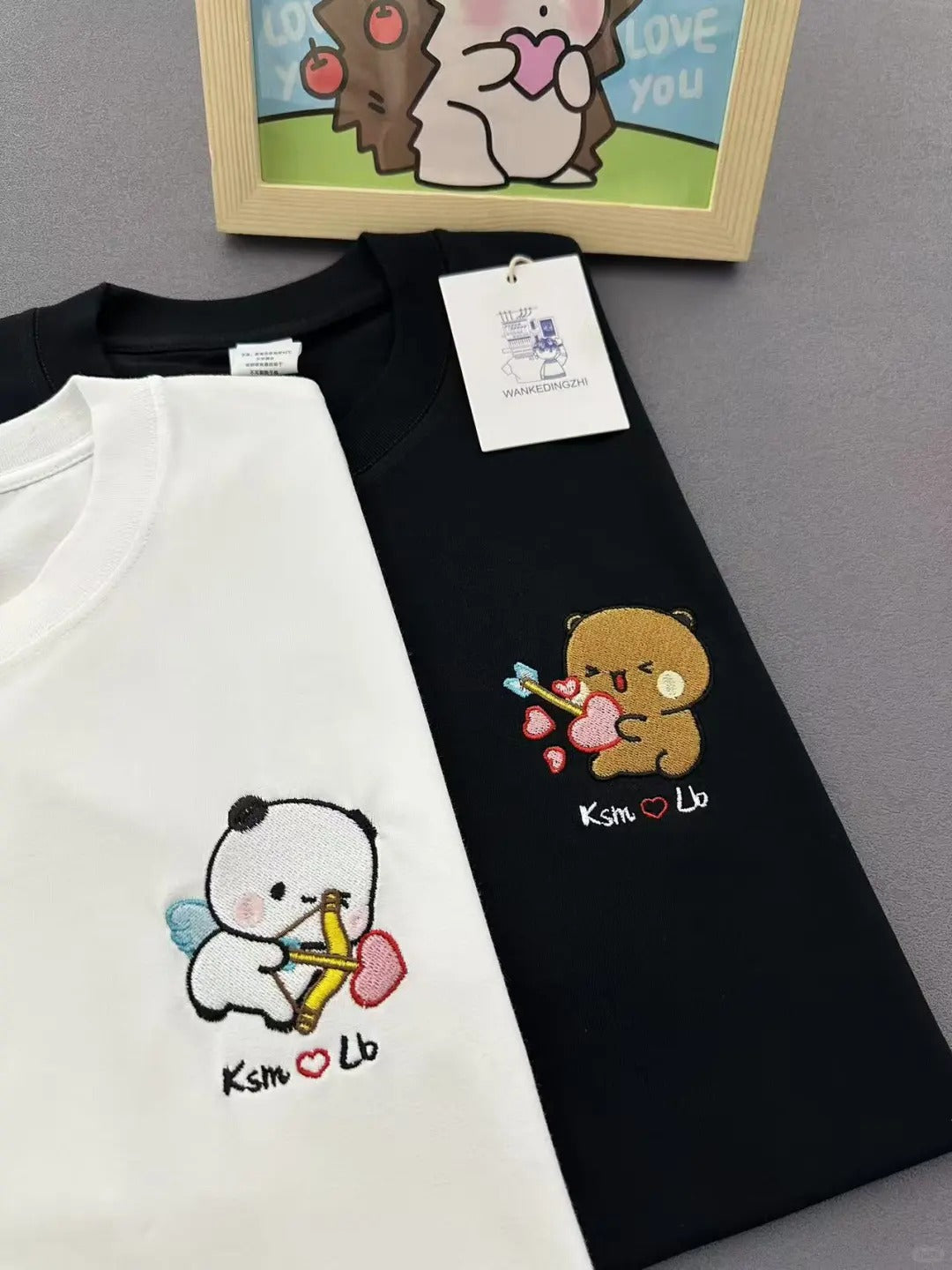 Bubu&Dudu Custom T shirt
定制布布一二刺绣/印花上衣