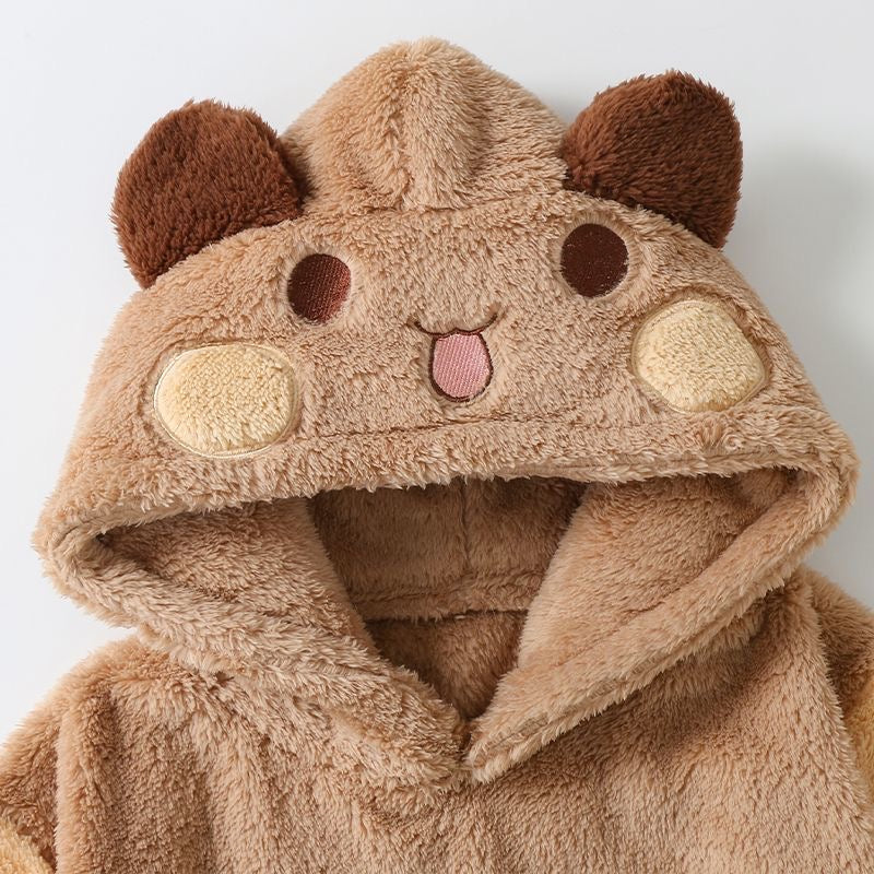 Bubu & Dudu Coral Fleece Couple Pajamas
一二布布珊瑚绒情侣睡衣秋冬套装