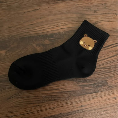 Bubu Dudu Unisex Mid-Calf Cotton Socks