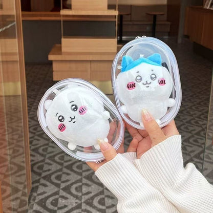 10cm／15cm／20cm PVC 娃娃外出透明收納防塵掛包