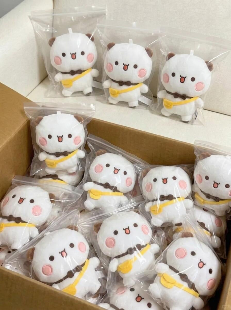 Handmade Bubu Dudu 12cm Plush Keychain | 手工版布布一二12cm公仔挂件