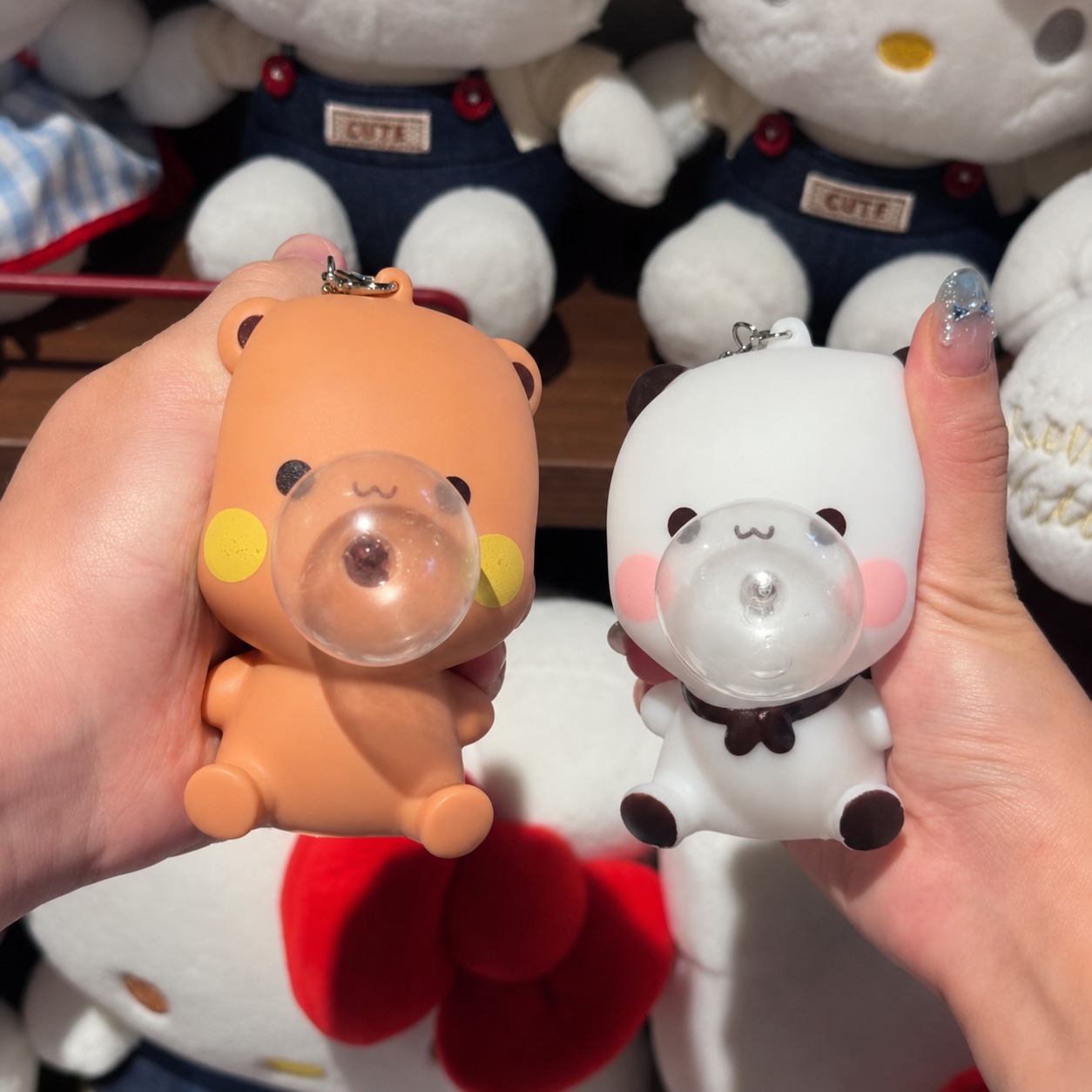一二布布吐泡泡解压挂件