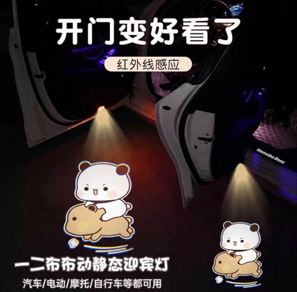布布一二車門自動感應投影迎賓燈