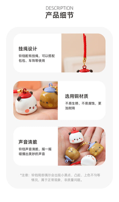 Bubu & Dudu Lucky Bell Keychain Charm