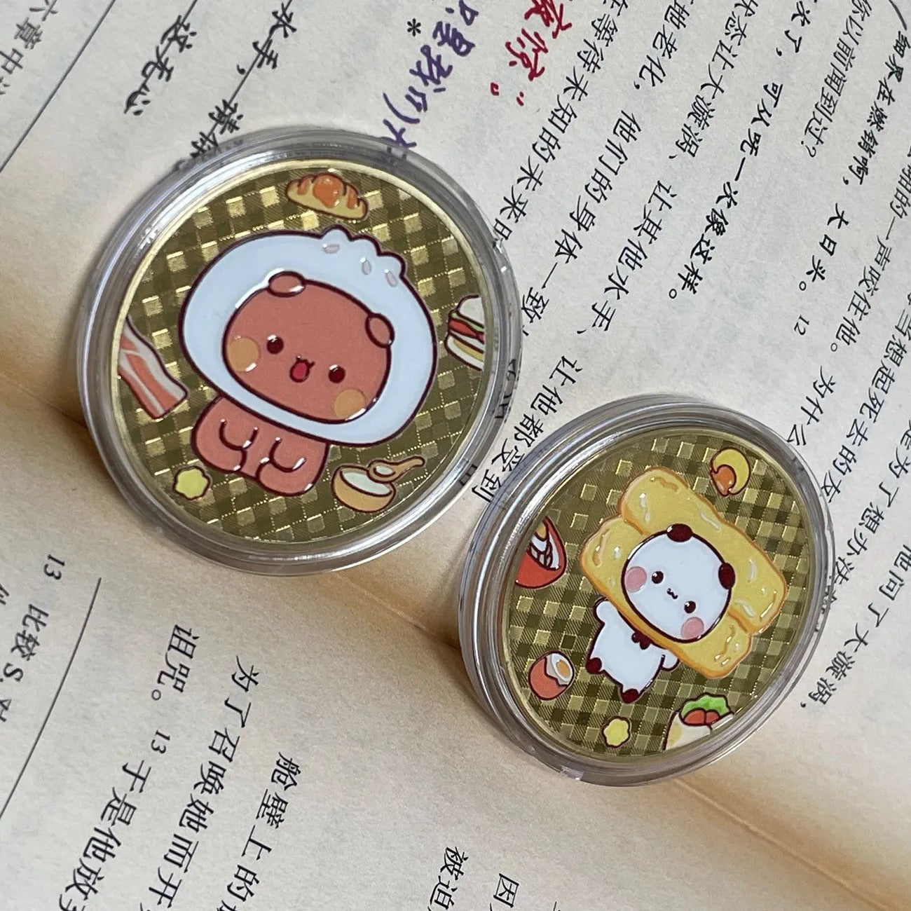 Bubu & Dudu Metal Coin Gift Set
一二布布周边金属纪念币情侣礼物