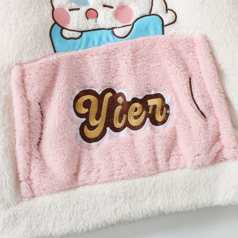 Bubu & Dudu Coral Fleece Couple Pajamas
一二布布珊瑚绒情侣睡衣秋冬套装