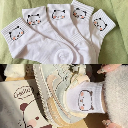 Bubu Dudu Unisex Mid-Calf Cotton Socks