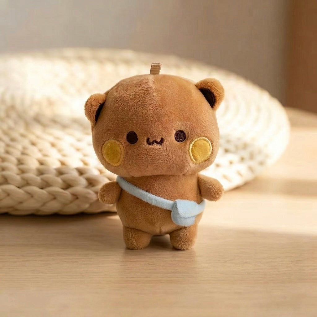 Handmade Bubu Dudu 12cm Plush Keychain | 手工版布布一二12cm公仔挂件