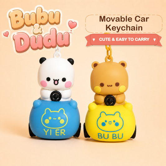 一二布布可滑動小車鑰匙扣