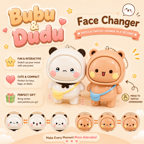 Bubu Dudu Face Changer Keychain product photo