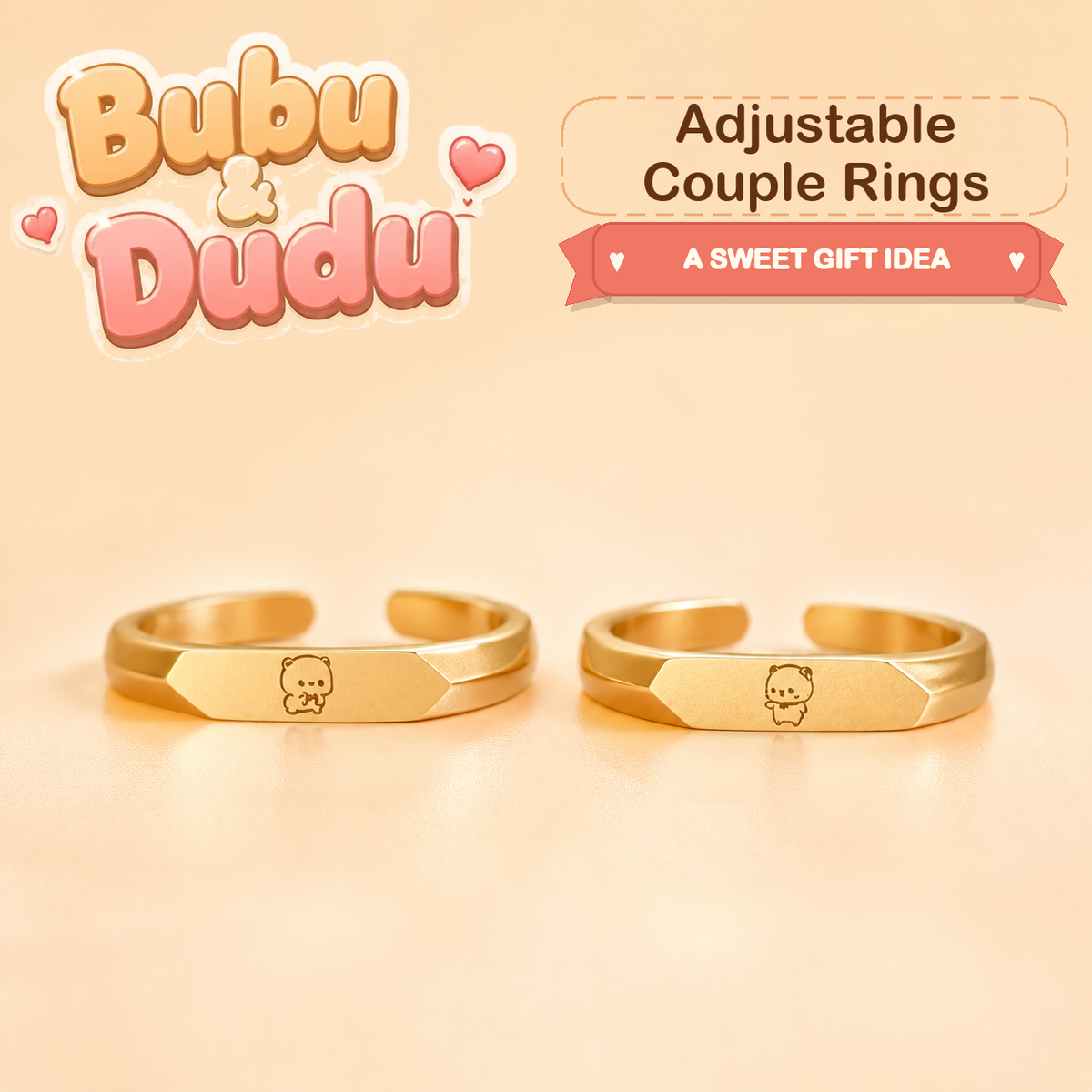 Bubu Dudu Adjustable Couple Rings product photo