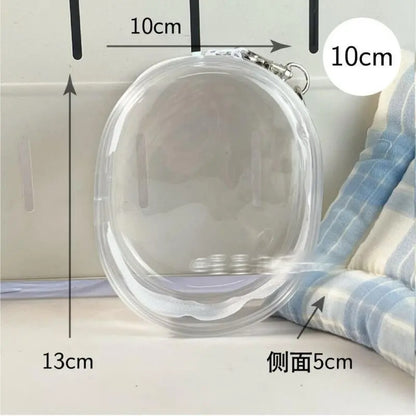 10cm／15cm／20cm PVC 娃娃外出透明收納防塵掛包