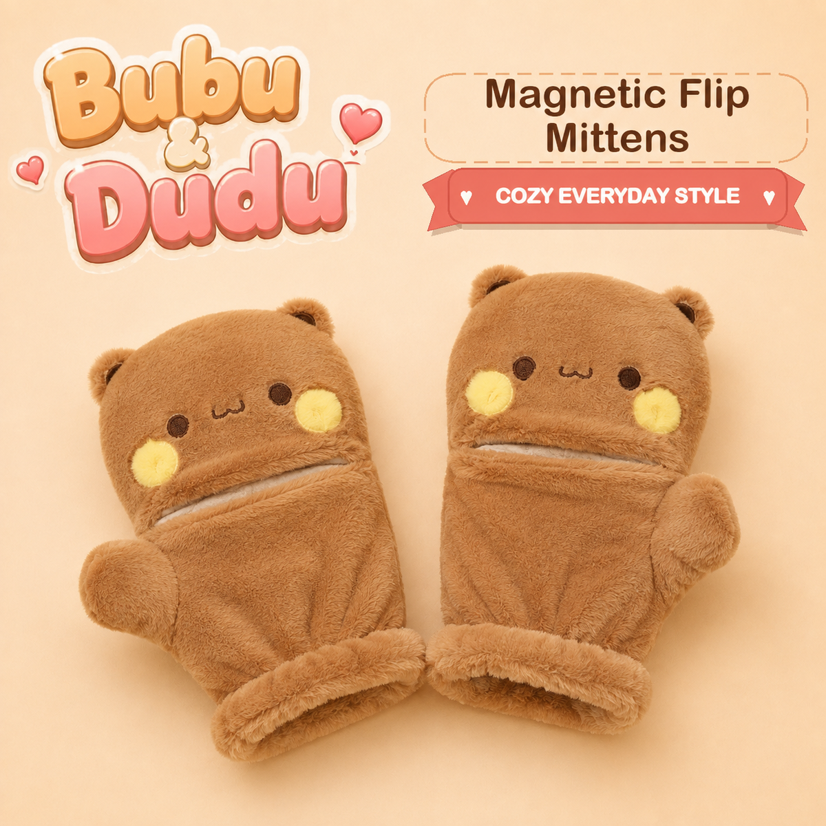 Bubu & Dudu Magnetic Flip Mittens