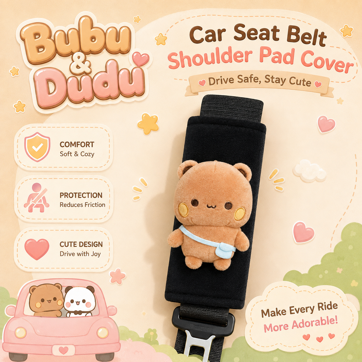 Bubu Dudu Car Seat Belt Shoulder Pad Cover