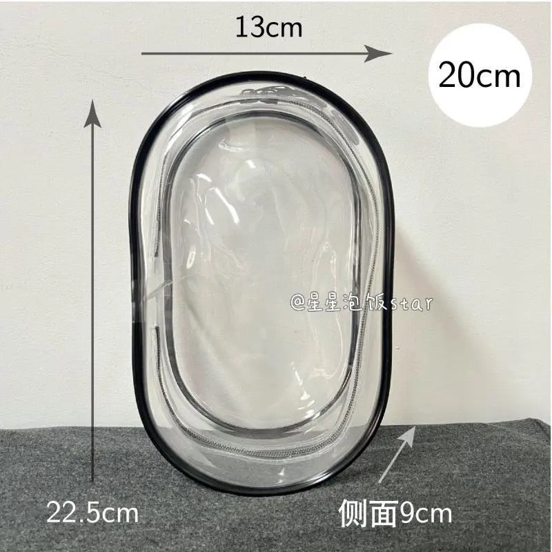 10cm15cm20cm PVC Storage Bag娃外出遛娃包pvc透明收纳防尘挂包