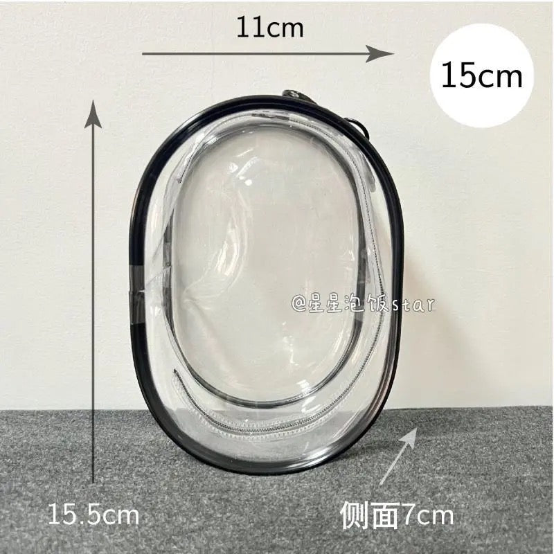 10cm15cm20cm PVC Storage Bag娃外出遛娃包pvc透明收纳防尘挂包