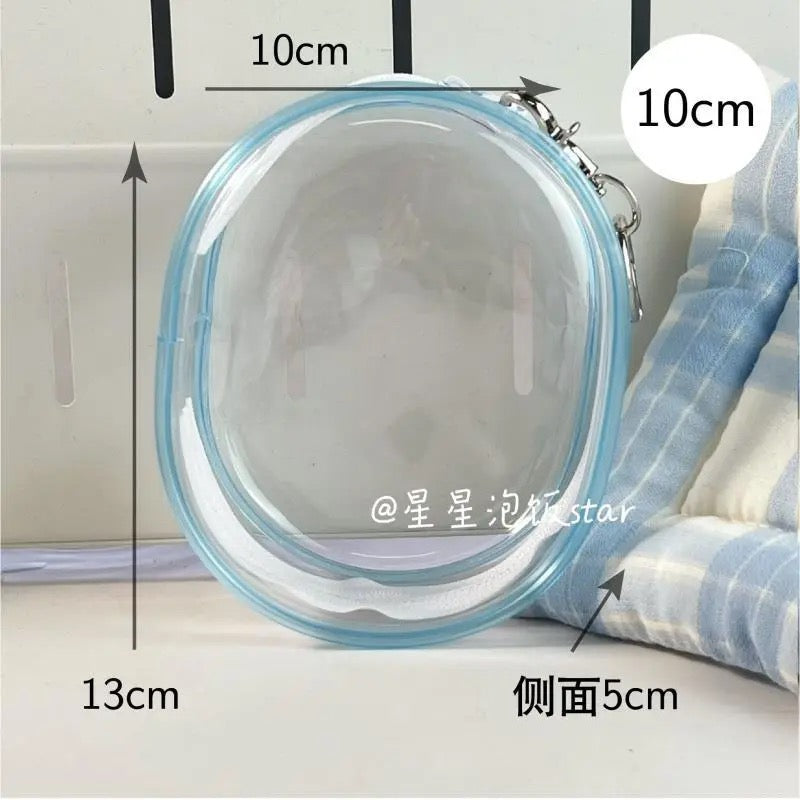 10cm15cm20cm PVC Storage Bag娃外出遛娃包pvc透明收纳防尘挂包