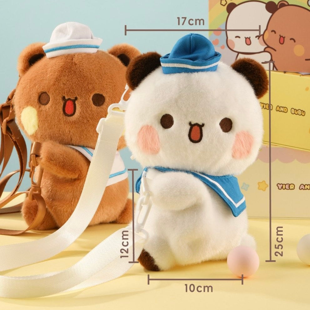 Bubu Dudu Sailor Plush Shoulder  Crossbody Bag|
一二布布毛绒单肩双肩通用水手包