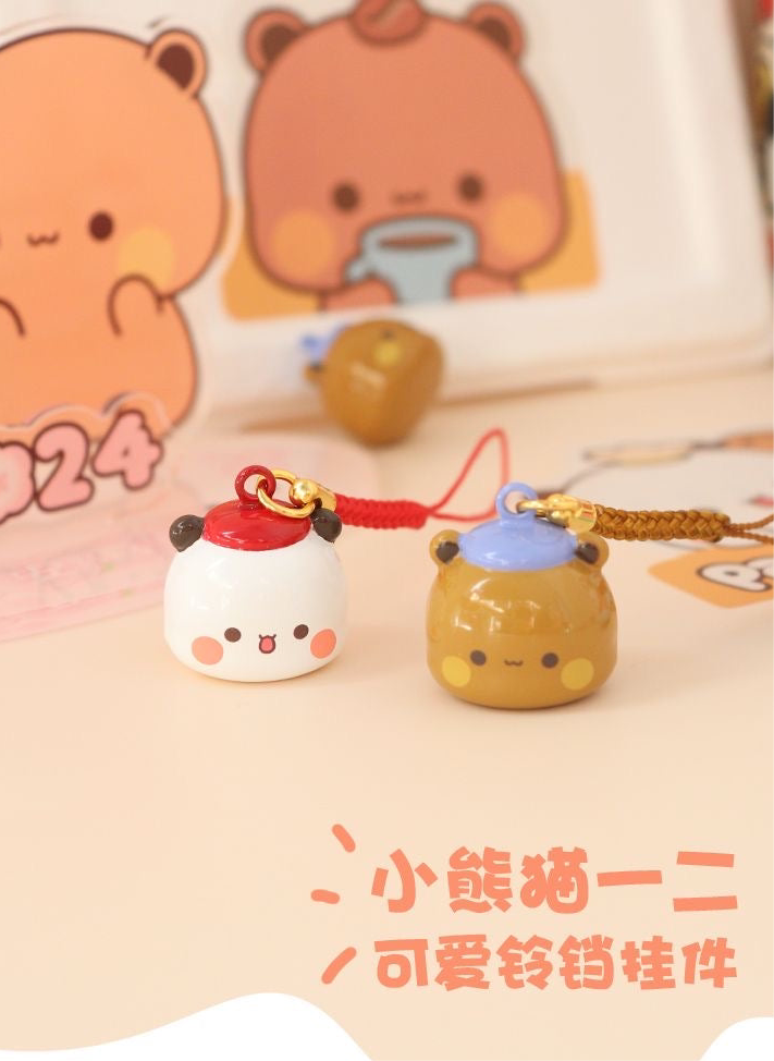 Bubu& Dudu Lucky Bell Keychain Charm
一二布布可爱铃铛挂招财挂链