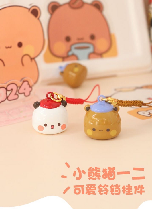 Bubu& Dudu Lucky Bell Keychain Charm
一二布布可爱铃铛挂招财挂链