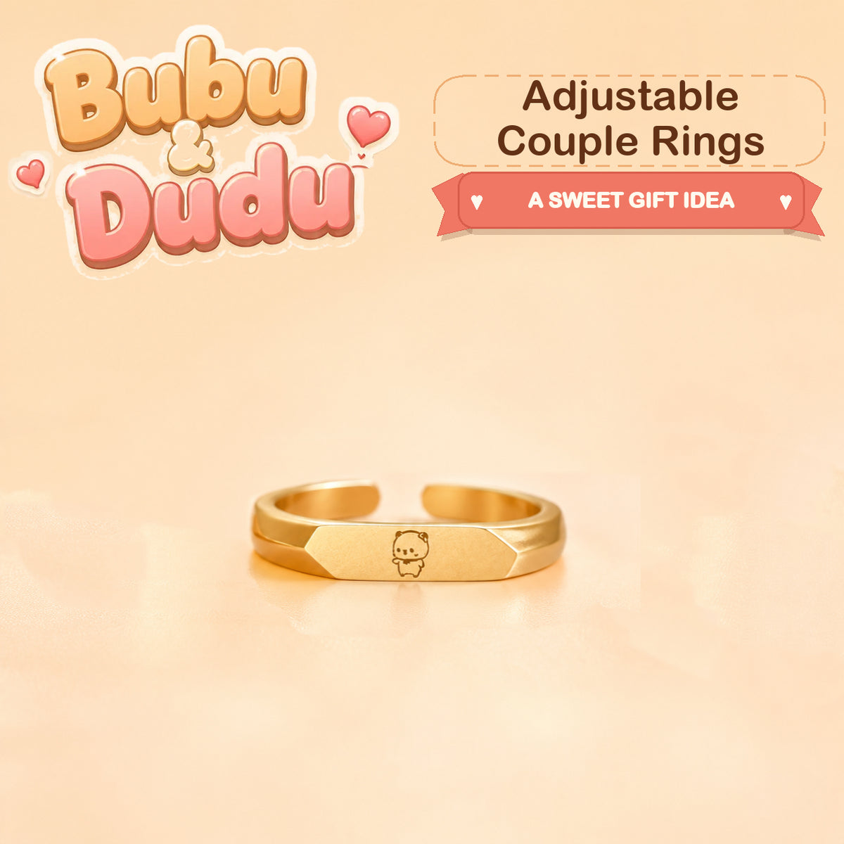 Bubu Dudu Adjustable Couple Rings detail image 3