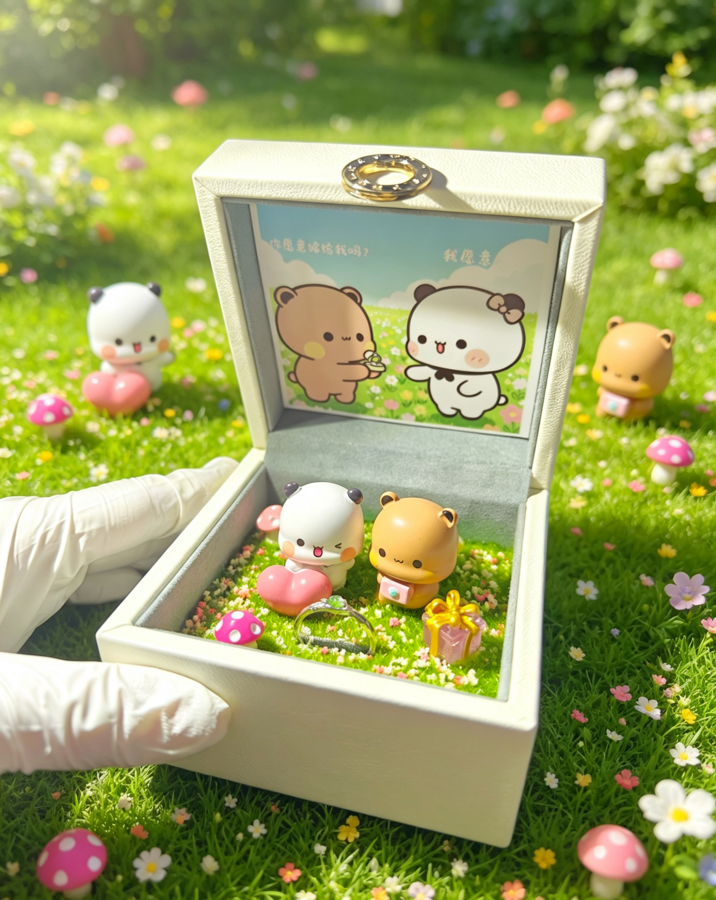 Bubu Dudu Ring Box Design | 布布一二造景求婚钻戒盒设计