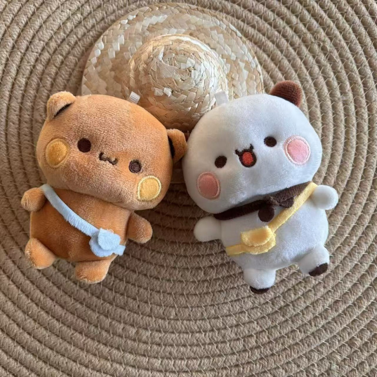 Handmade Bubu Dudu 12cm Plush Keychain | 手工版布布一二12cm公仔挂件