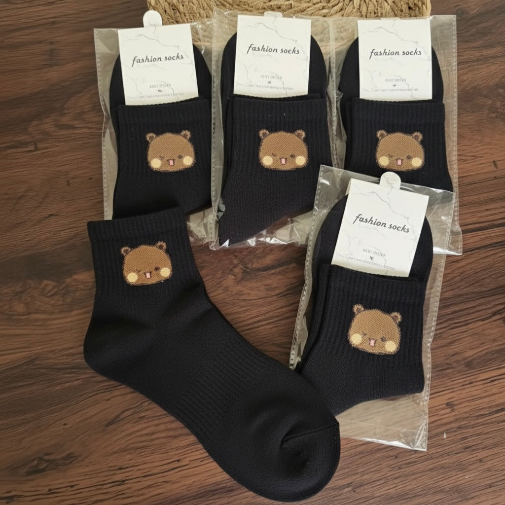 Bubu Dudu Mid-Calf Cotton Unisex Socks| 一二中筒男女袜情侣同款