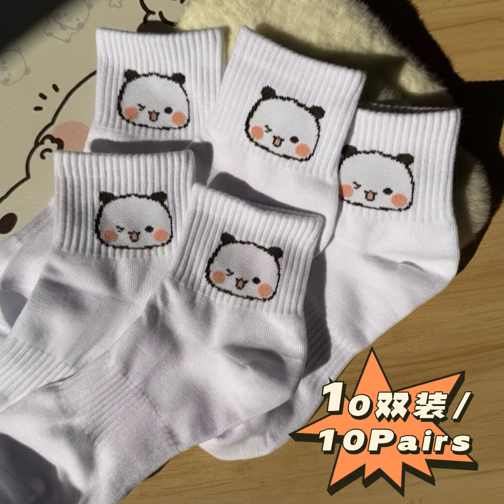 Bubu Dudu Mid-Calf Cotton Unisex Socks| 一二中筒男女袜情侣同款