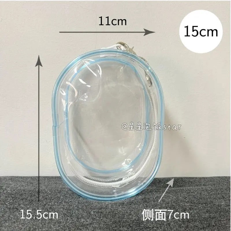 10cm15cm20cm PVC Storage Bag娃外出遛娃包pvc透明收纳防尘挂包