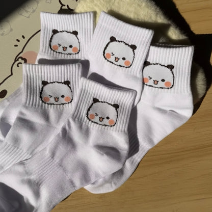 Bubu Dudu Unisex Mid-Calf Cotton Socks