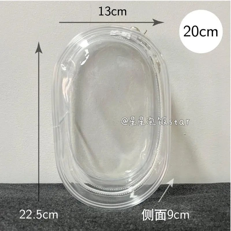 10cm15cm20cm PVC Storage Bag娃外出遛娃包pvc透明收纳防尘挂包