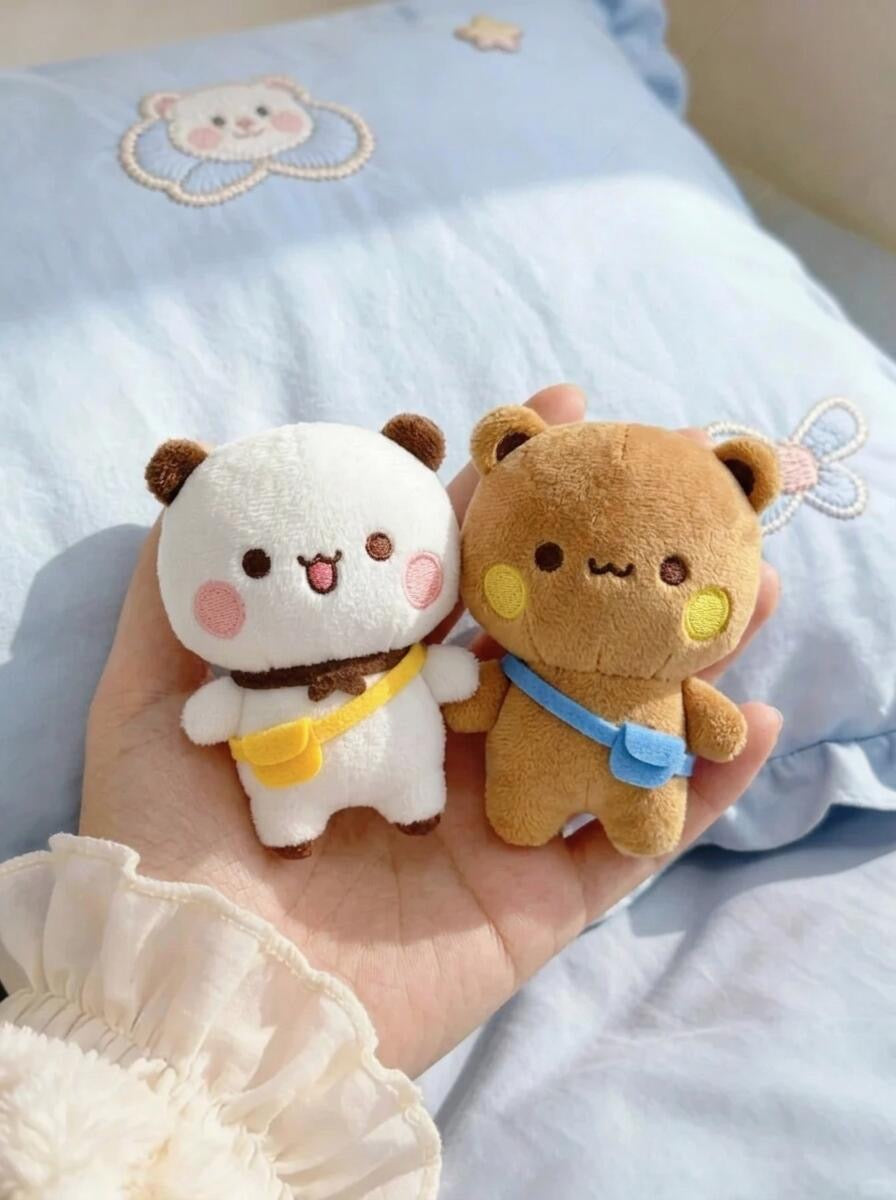 Handmade Bubu Dudu 12cm Plush Keychain | 手工版布布一二12cm公仔挂件