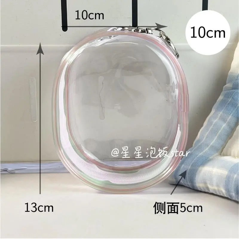 10cm15cm20cm PVC Storage Bag娃外出遛娃包pvc透明收纳防尘挂包