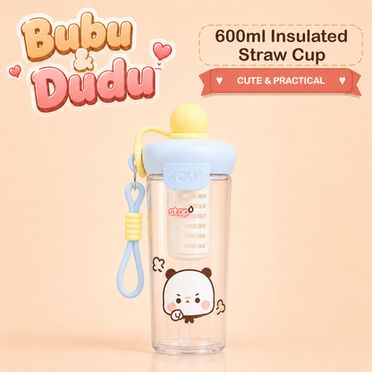 Bubu Dudu 600ml Insulated Straw Cup Design A Blue option image