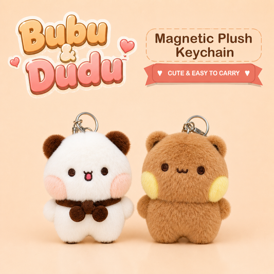 Bubu Dudu Magnetic Plush Keychain unified two-style cover