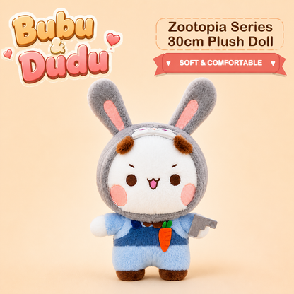 Bubu Dudu Zootopia Series 30cm Plush Doll - Bubu bunny outfit single