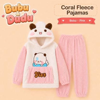 Bubu & Dudu Coral Fleece Couple Pajamas