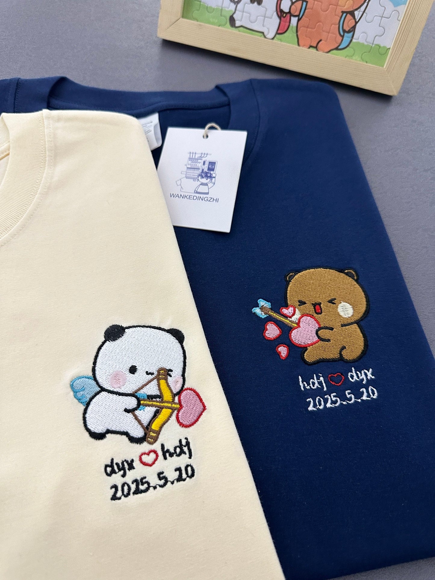 Bubu&Dudu Custom T shirt
定制布布一二刺绣/印花上衣
