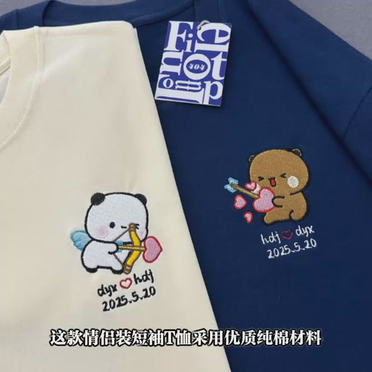 Bubu&Dudu Custom T shirt
定制布布一二刺绣/印花上衣