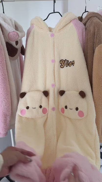 Bubu & Dudu Coral Fleece Couple Pajamas