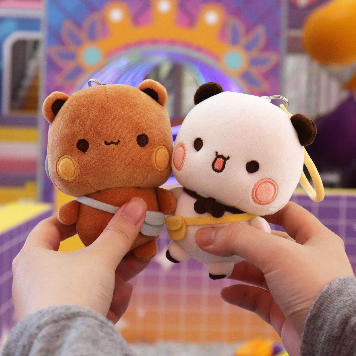 Bubu Dudu Keychain 10cm一二布布毛絨鑰匙圈 10釐米